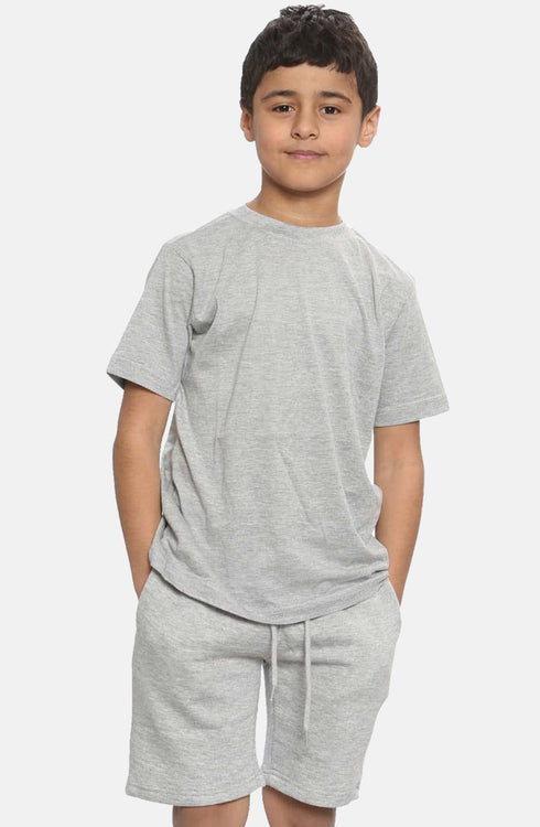 Kids Plain T-Shirt & Short Set